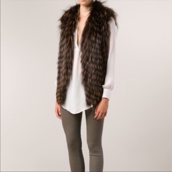 Haute Hippie Jackets & Blazers - SOLD!! Haute Hippie Fox Fur Vest